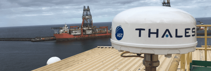 泰利斯VesseLINK被安装在石油钻井平台上