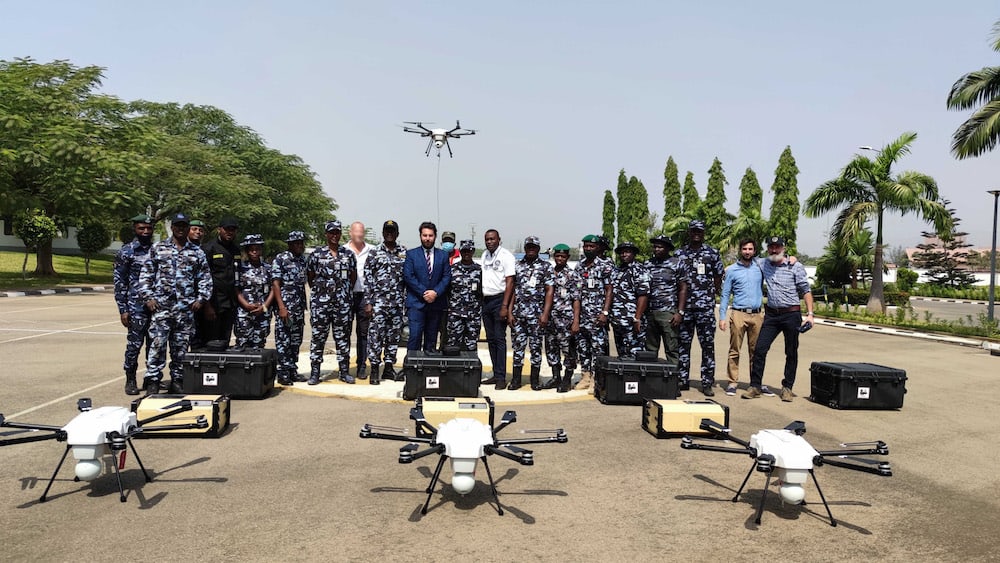 尼日利亚警方使用Elistair Orion无人机进行边境保护