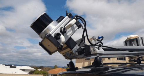 Klau Geomatics Hesai Brumby激光雷达系统(安装在车顶上)